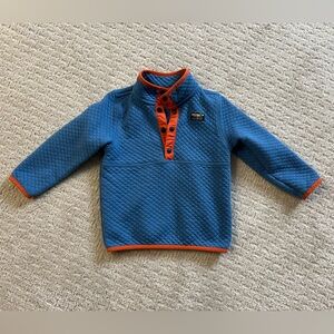 LL Bean toddler snap quarter pullover